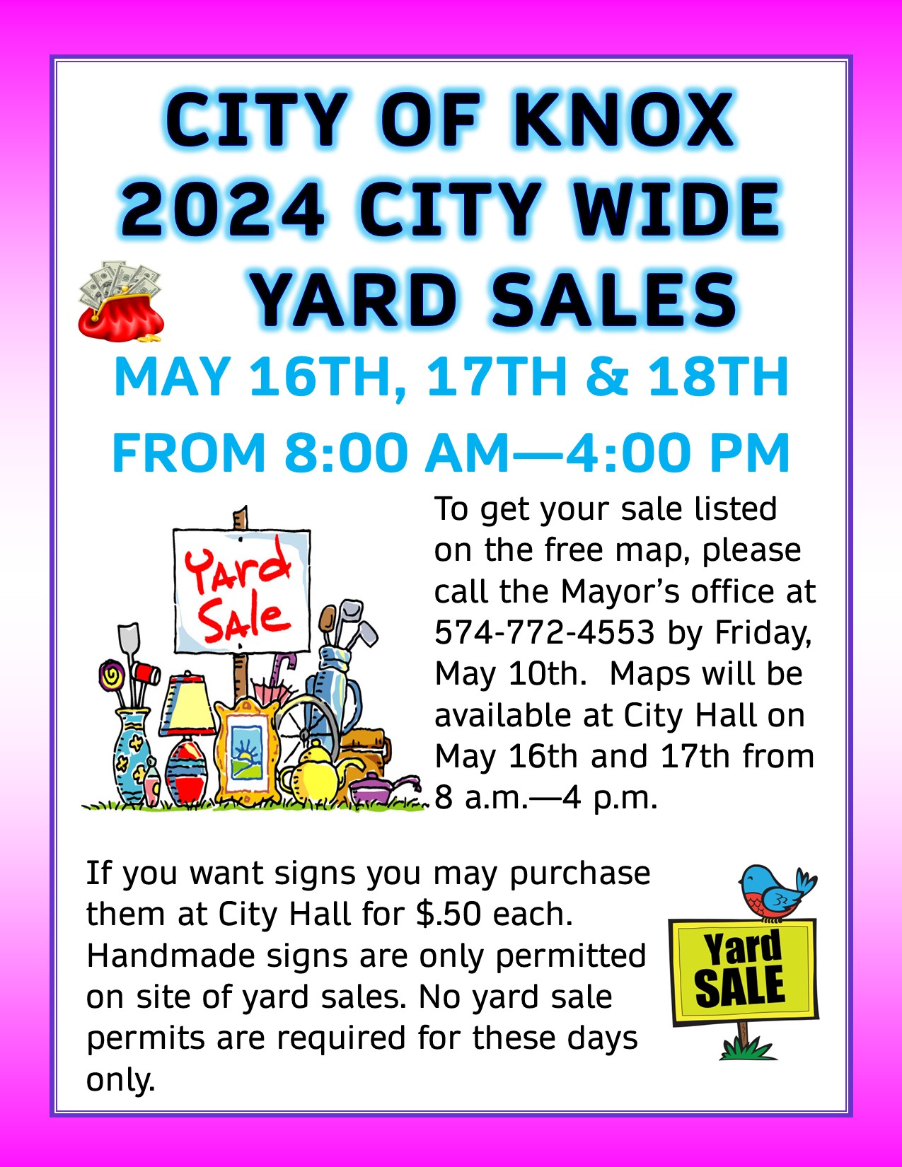 2024 City Wide Yard Sales