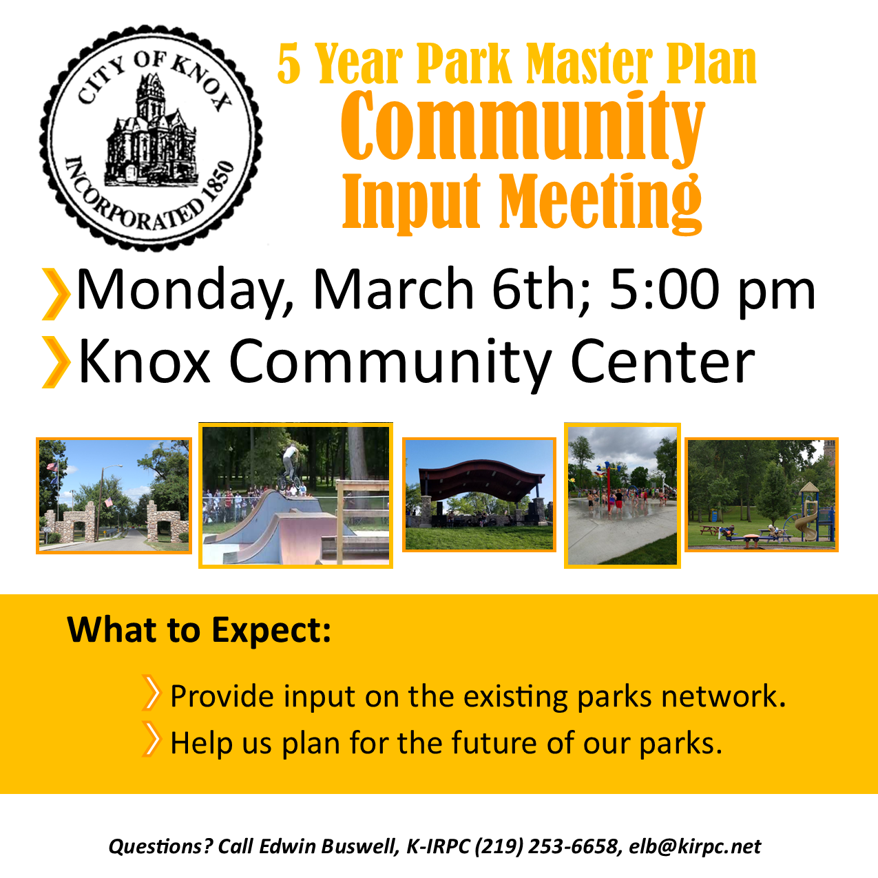 Knox Parks Public Input Meeting
