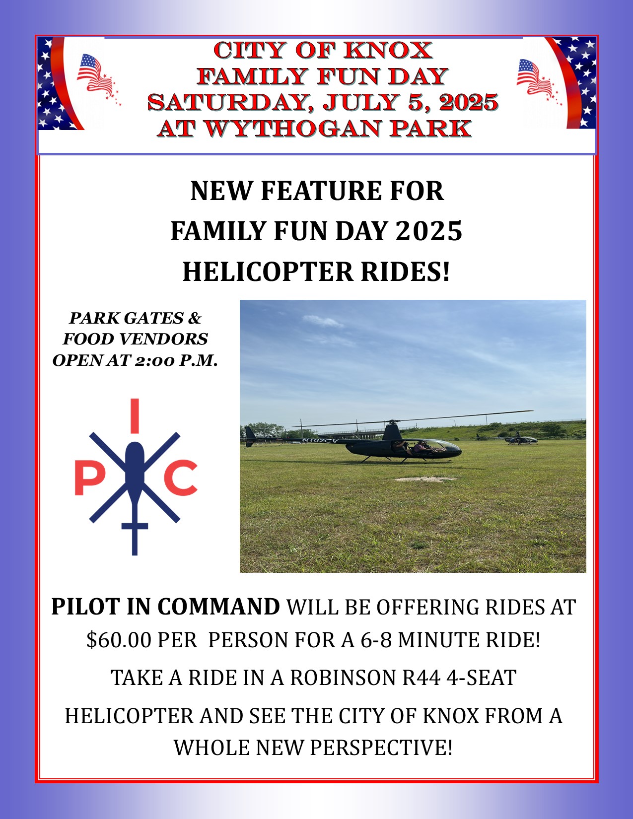 Family Fun Day Helicopter Rides