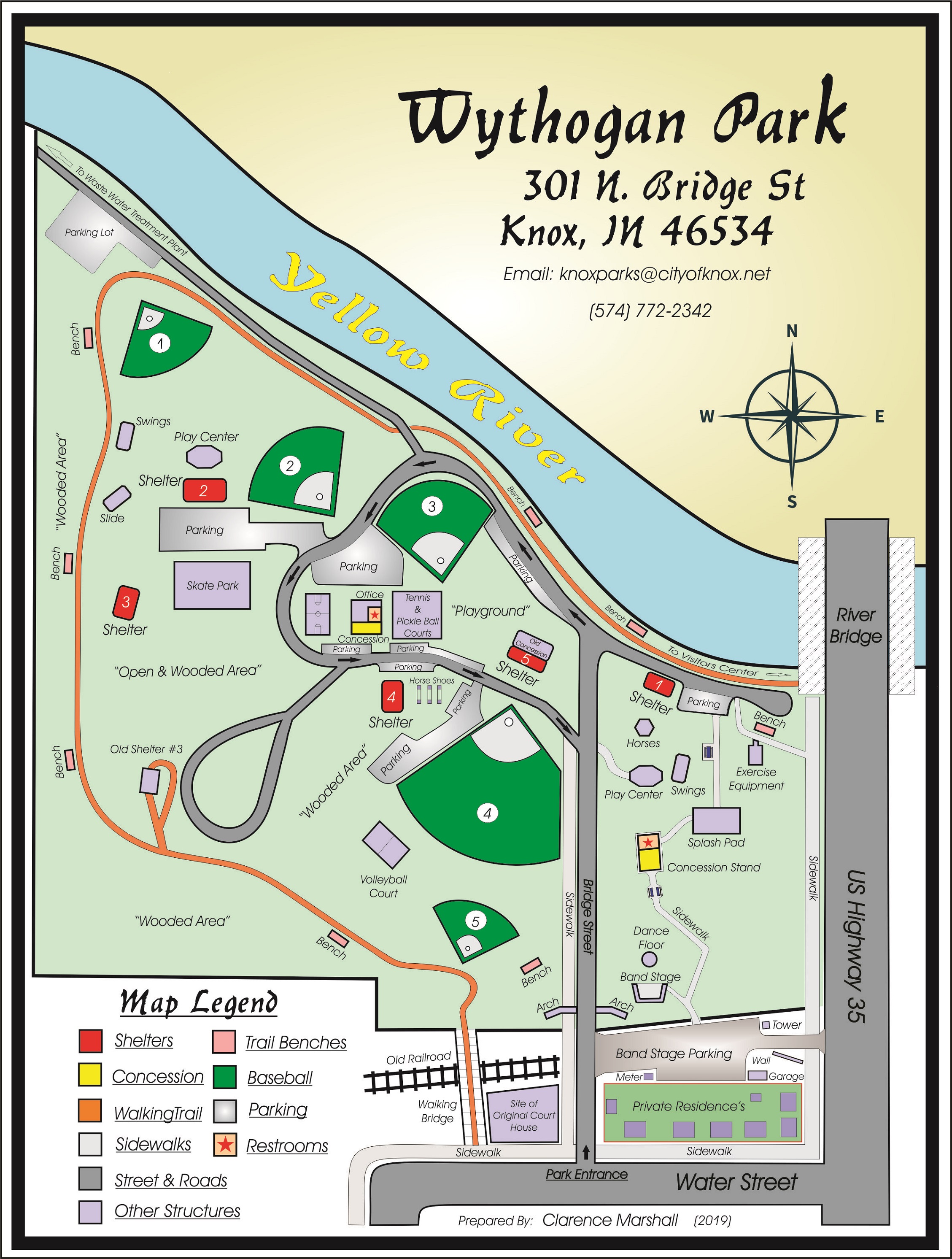 Wythogan Park Map